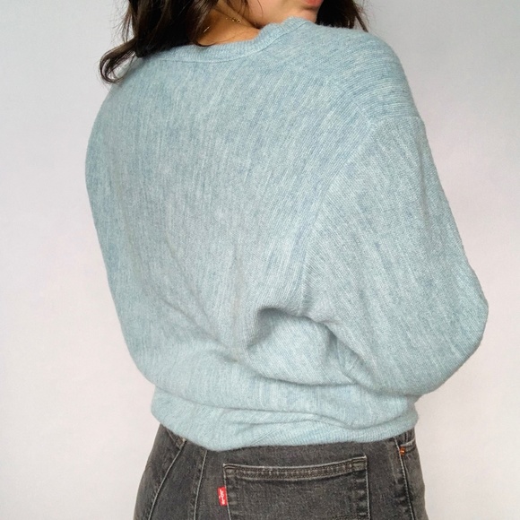 Vintage JC Penney Blue Wool Oversized Sweater - Picture 8 of 9
